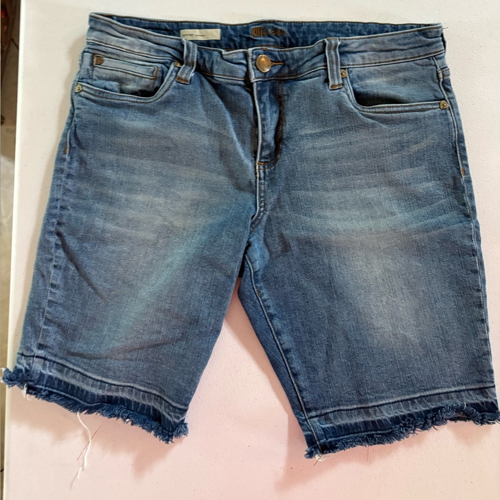 Kut from the Kloth Blue Denim Women Shorts